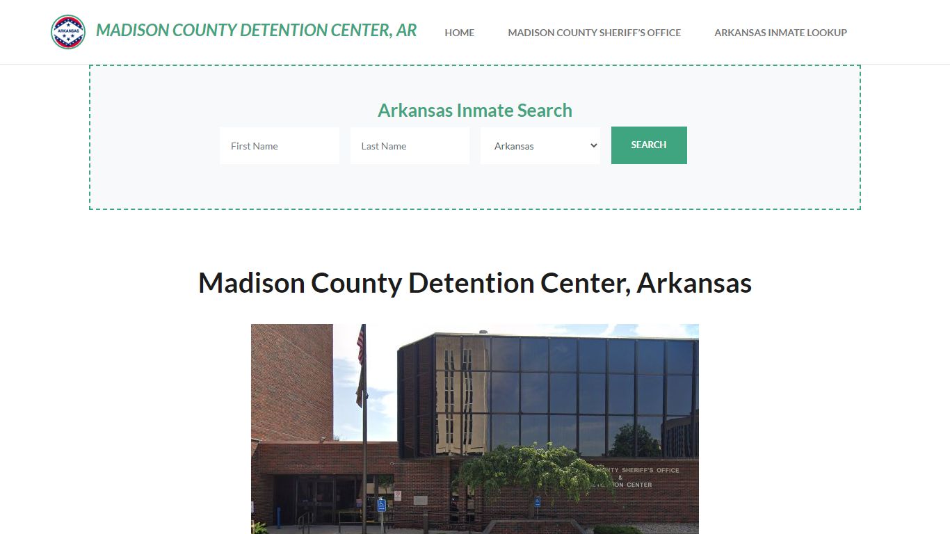 Madison County Detention Center, AR Inmate Roster, Offender Search