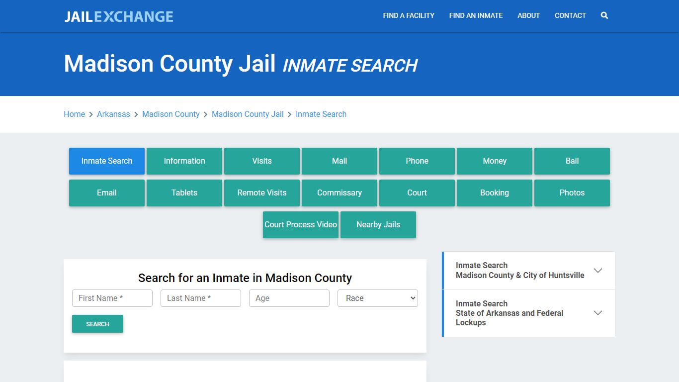 Madison County Jail, AR Inmate Search: Roster & Mugshots